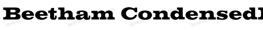 Beetham CondensedBol字体转换